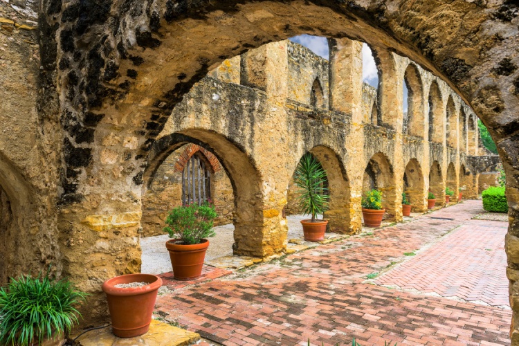 A vew of Mission San Jose in San Antonio